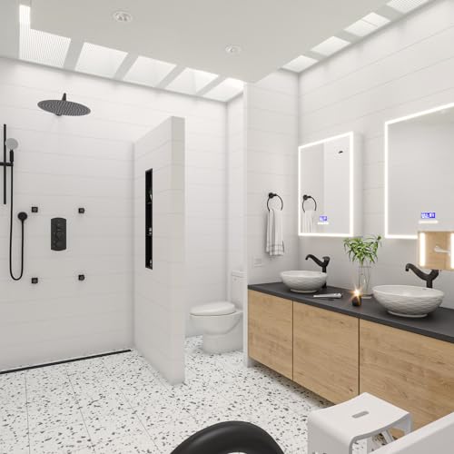 ALFI ABNC0836-BLA Black Matte 36x8x4 Inch Shower Niche