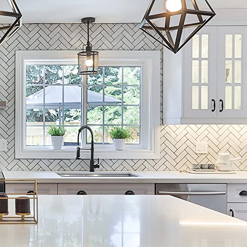 OWOFAN Stainless Steel Kitchen Faucet with Pull Down Sprayer 1 or 3 Hole for Farmhouse & Camper