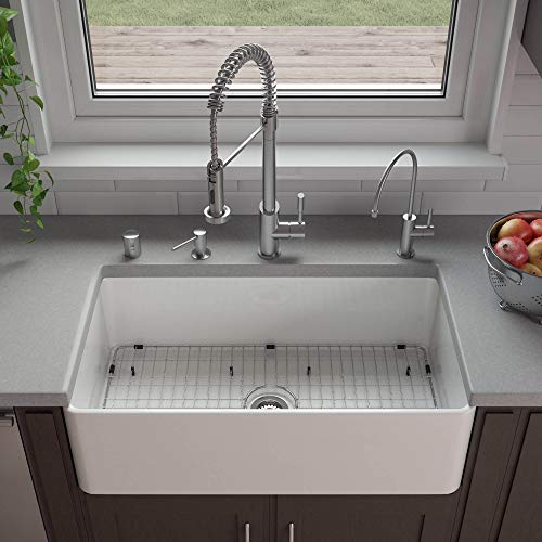 ALFI brand ABF3318S-W Kitchen Sink, White